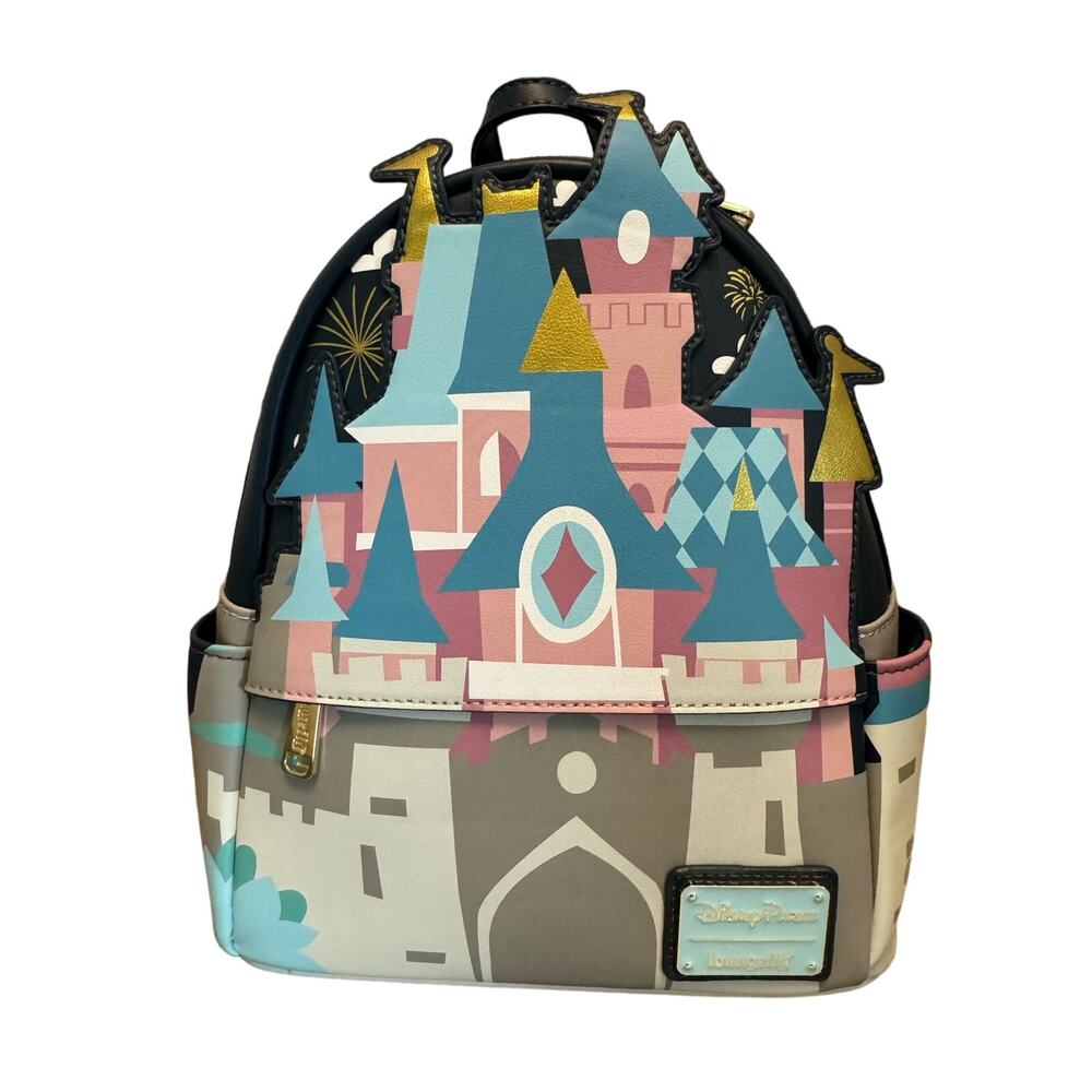 HTF Rare Loungefly Disneyland Paris Sleeping Beauty Castle Mini Backpack NWT